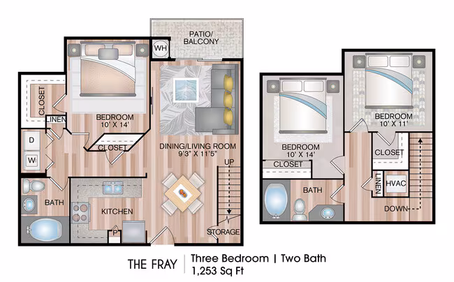 The Fray - Premium Plus Townhome 01-3052 floor plan
